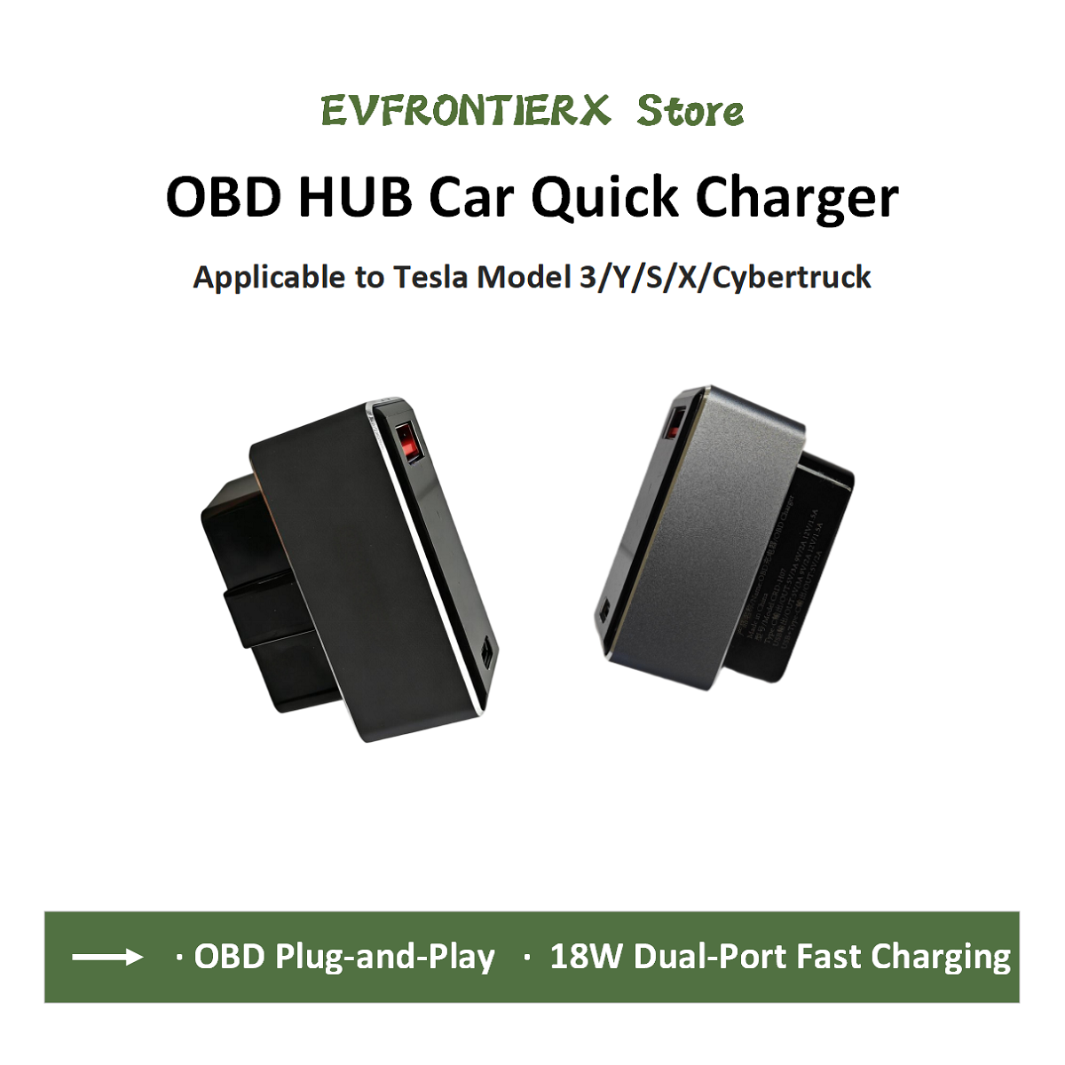 Usb Hub Type C - 테슬라 모델 3/Y/X/S/사이버트럭용 OBD 퀵 차저