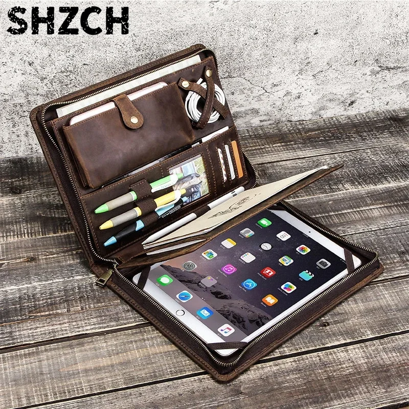 지퍼 펜 슬롯이 있는 애플 아이패드용 가죽 태블릿 보관 - Tablet Tech Accessories 리뷰 및 가격