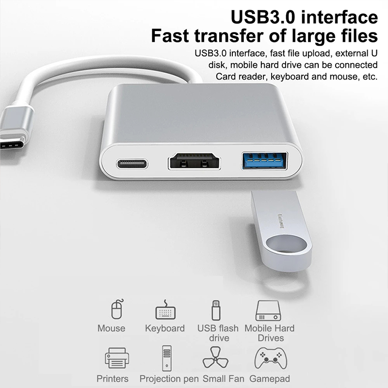 3 in 1 USB 타입 C 허브, 4K HDMI HD - Samsung Tablet With Accessories 리뷰 및 가격
