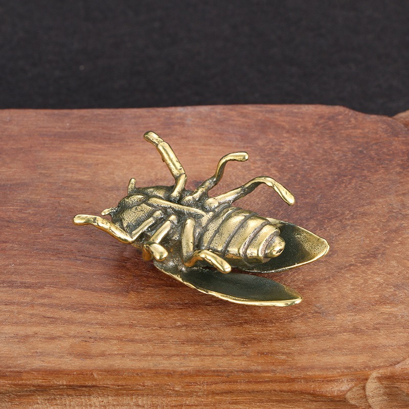 1개 창의적인 황동 매미 장식품 책상 장식 수집품 가정 - Office Table Accessories Unique 리뷰 및 가격