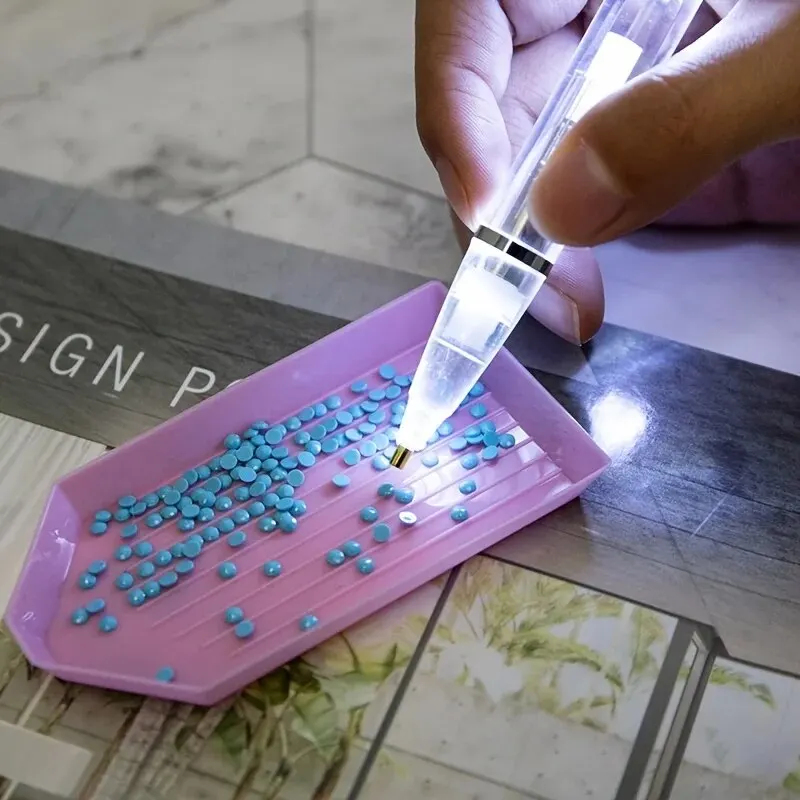 LED 라이트 다이아몬드 페인팅 펜 1개, DIY 크로 - Tablet Accessories Aesthetic 리뷰 및 가격