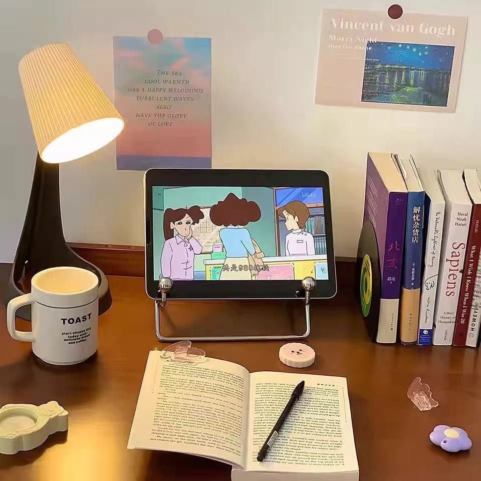휴대용 바람 모양 금속 철제 데스크탑 스탠드, 조절 가 - Tablet Accessories For Reading 리뷰 및 가격