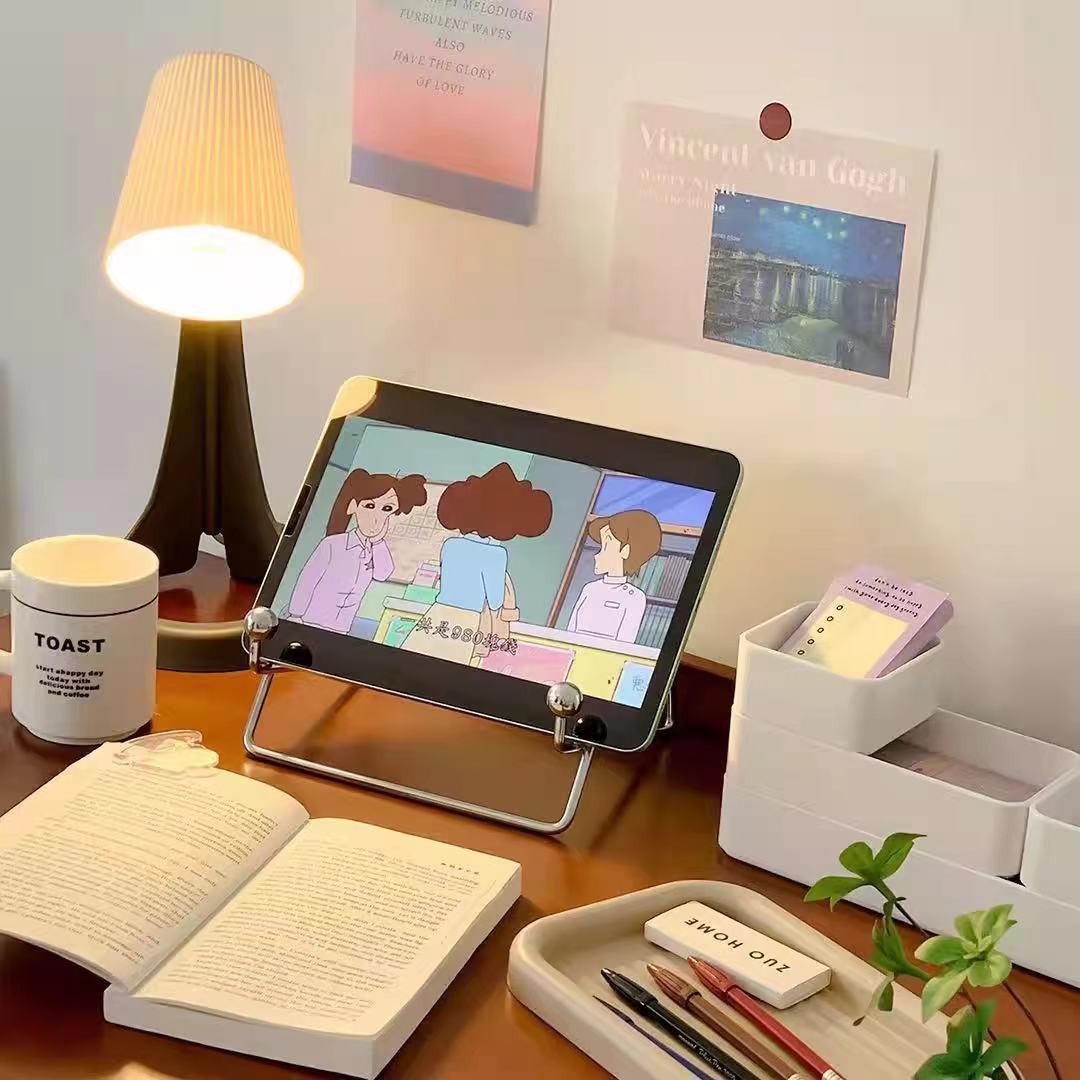 휴대용 바람 모양 금속 철제 데스크탑 스탠드, 조절 가 - Tablet Accessories For Reading 리뷰 및 가격