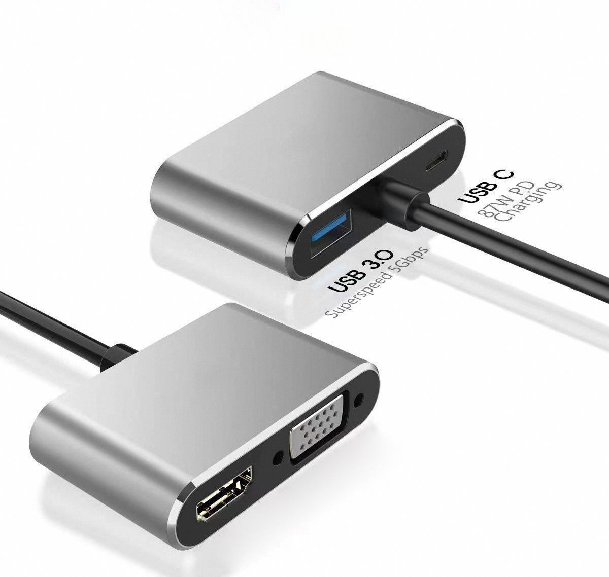 4K USB 타입 C to VGA 1080P USB C - Usb Hub Type C 리뷰 및 가격
