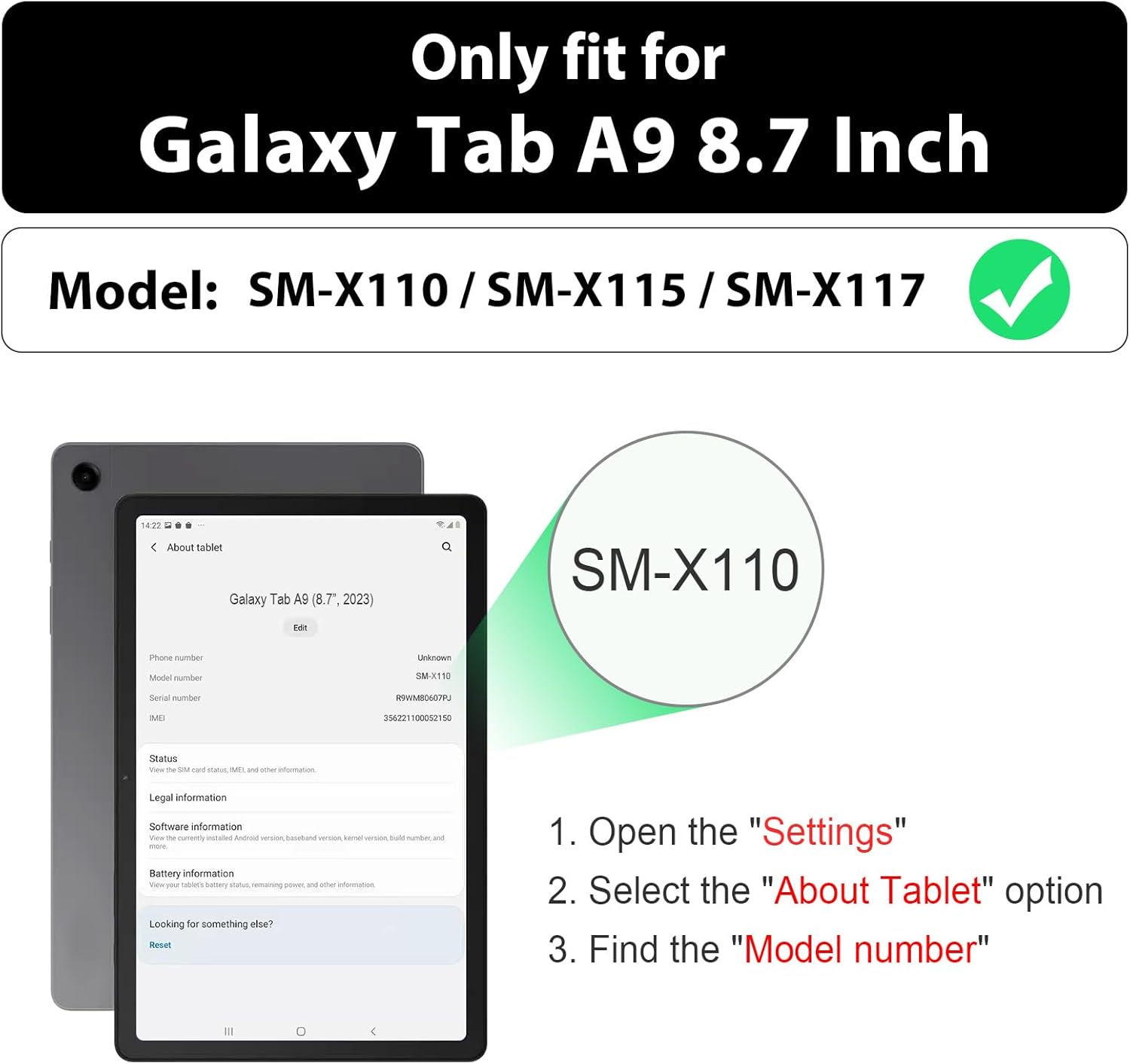 삼성 갤럭시 탭 A9 2023 8.7인치 모델 번호 S - Tablet A9 Accessories 리뷰 및 가격